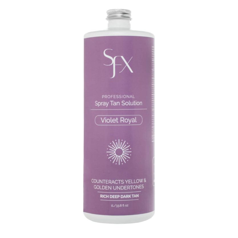 Best violet spray tanning solution for professionals and at home tanning. All skin tones and skin types, best for olive skin tones and iliminates orange tones. Award winning best spray tanning solution since 1999.