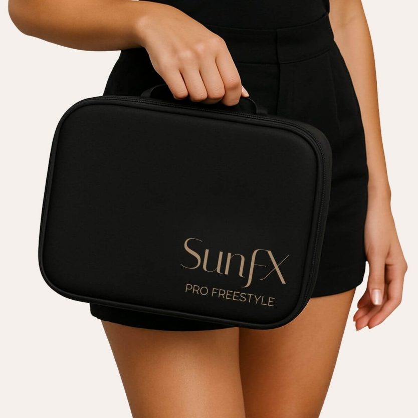 SUnFX Pro Free Spray Tan Gun with carry case