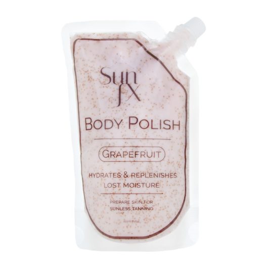the perfect scrub to gently prep skin for sunless tanning, good for tan removal and for all skin types.