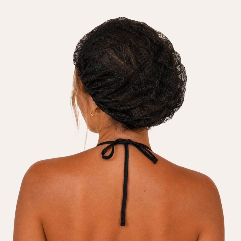 Black hair nets - SunFX disposable hair nets for spray tanning