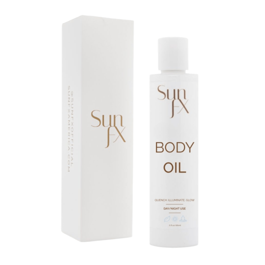 Hydrating tan safe tan extender body oil. Ultra hydrating bbody oil to keep skin young and glowing, now oily and wont transfer.