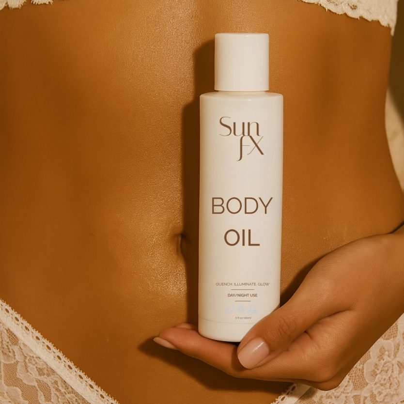 body oil perfect for tanned skin
