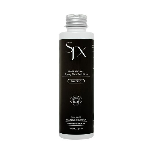 SunFX no dhatraining solution best training bronzer for spray tanning lessons and learning, training and certifications.