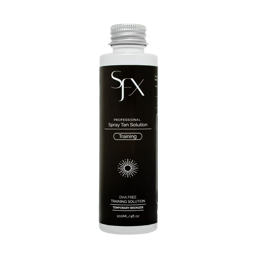SunFX no dhatraining solution best training bronzer for spray tanning lessons and learning, training and certifications.