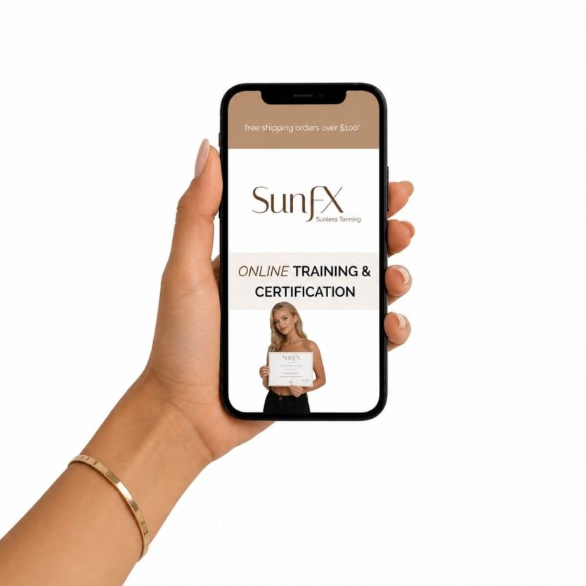 A program designed for spray tan artists and professionals worldwide SunFX Online Spray Tan Training & Certicication. this program and training is awarded the best training since 1999.