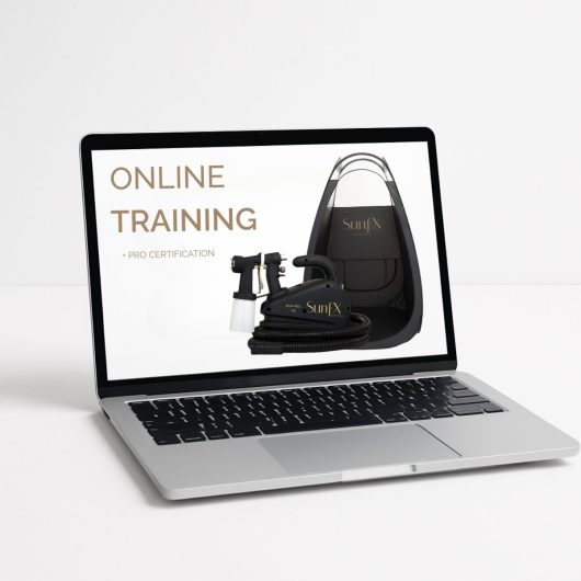 Professional online spray tan training certification program