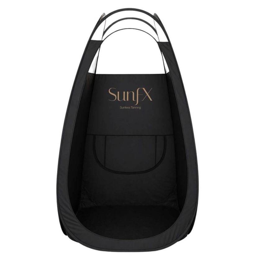 carry bag mobile Sunfx pop up tanning tan text