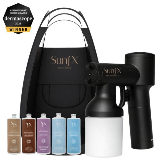 sunfx mobile tent and cordless spray tan tanning gun