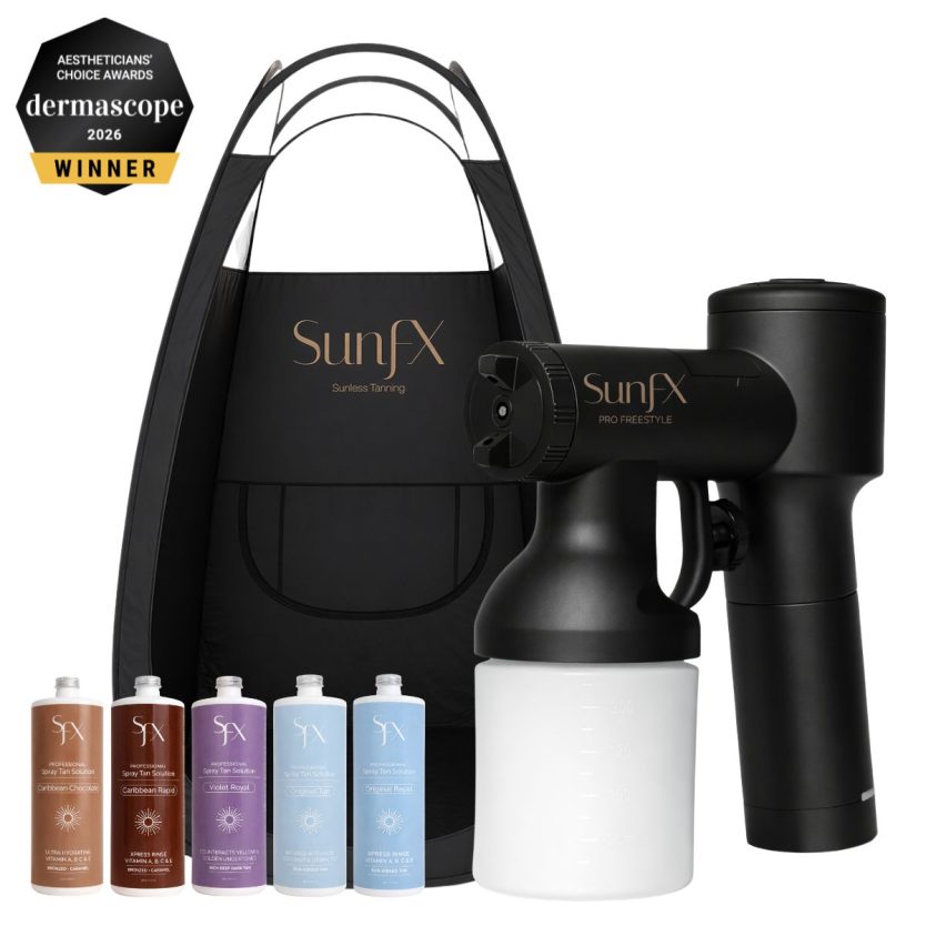 cordless spray tan gun machine equipment for spray tanning low volume clients. Salon cordless when low volume or have multiple machines. Great equipent for getting started or spray tanning at home or mlobile tanning. This comes with spray tan solution.