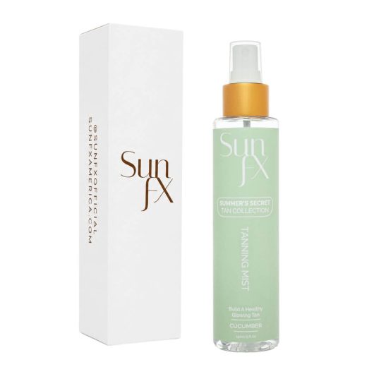 SunFX Cucumber Mist and Box - best self tanning mist
