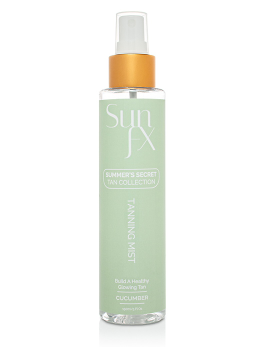 tanning mist infused with hyaluronic acid and cucumber extract