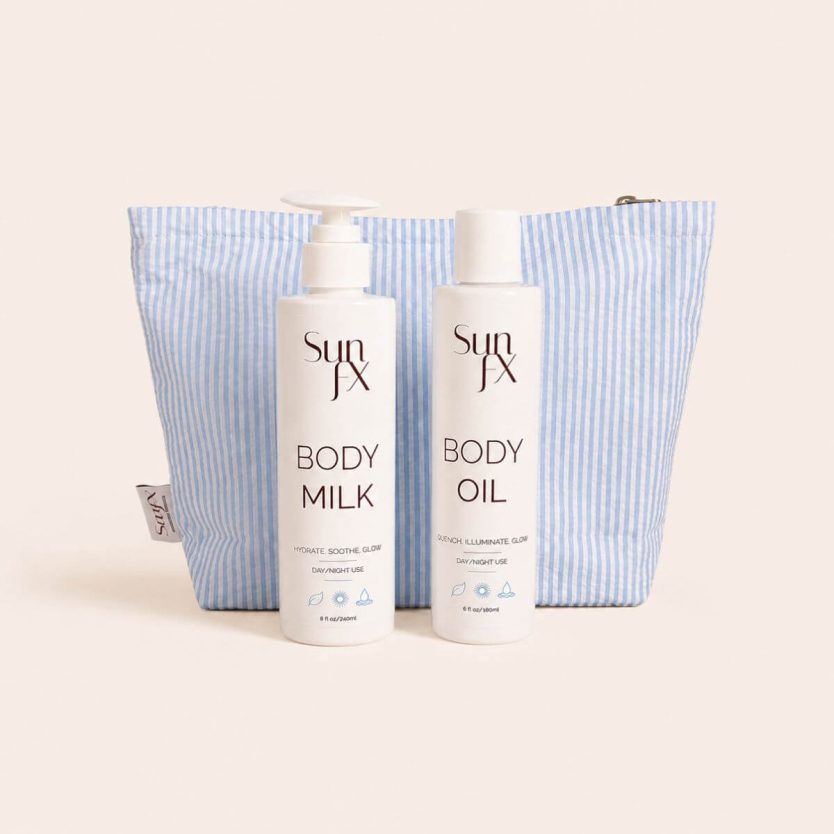 SunFX AFtercare Kit - post tanning aftercare kit for self tanning and spray tanning. kepp your tan on for longer and hydrates all skin types.