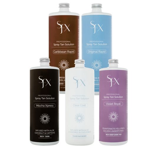 SunFX Rapid Spray Tan Sample Pack with 5 Trial Bottles
