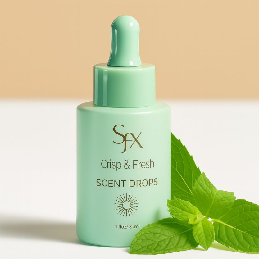 crisp and fresh with mint drop