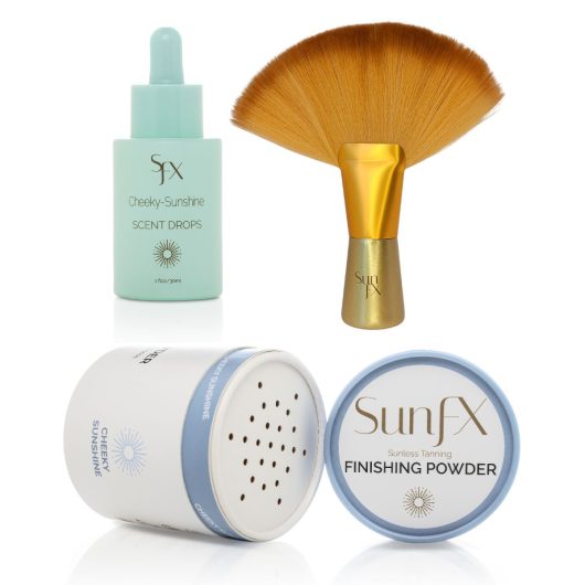 finishing powder brush and scent drop- cheeky sunshine jpg