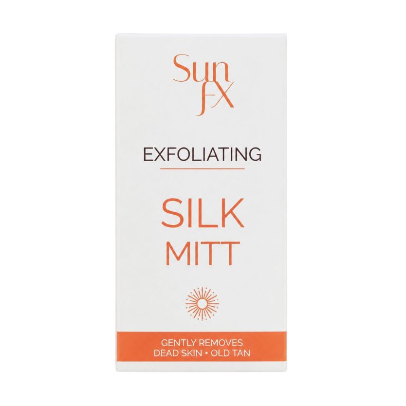 SunFX SIlk Exfoliating Mitt for old Tan removing