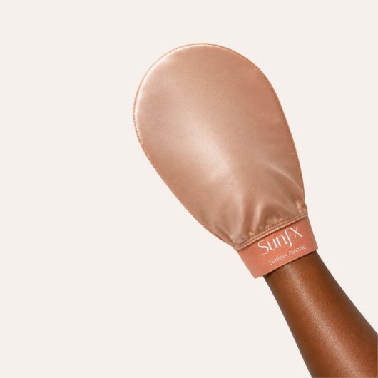 SunFX SIlk Exfoliating Mitt for old Tan removing