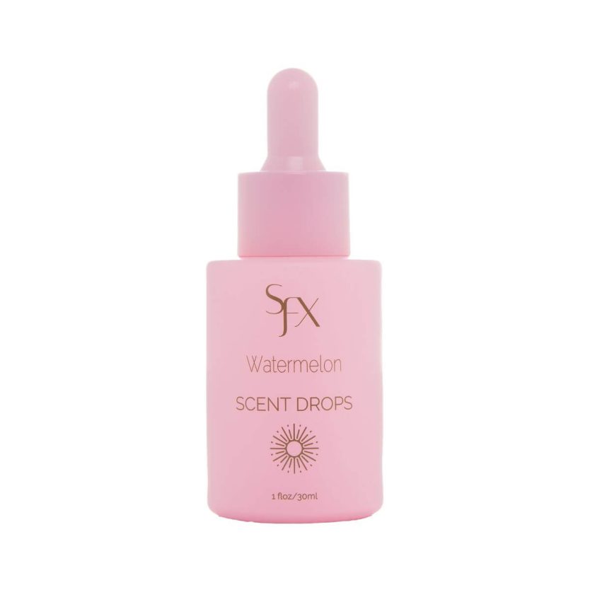 sunfx spray tan solution scent drops for professionals and at home tannners. Sunfx Tanning Scent and enhancement drops. Coconut, watermelon, crisp and fresh, cheeky sunshine. tropical burst, watermelon sunless tanning droppers and scent drops.