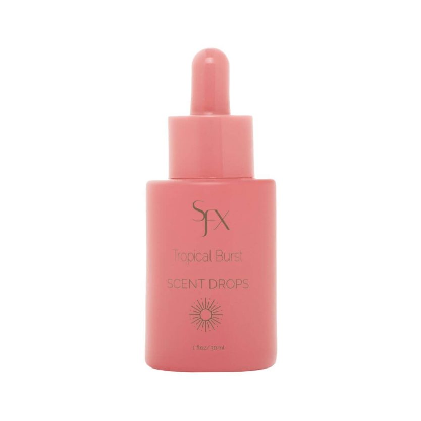 sunfx spray tan solution scent drops for professionals and at home tannners. Sunfx Tanning Scent and enhancement drops. Coconut, watermelon, crisp and fresh, cheeky sunshine. tropical burst, watermelon sunless tanning droppers and scent drops.