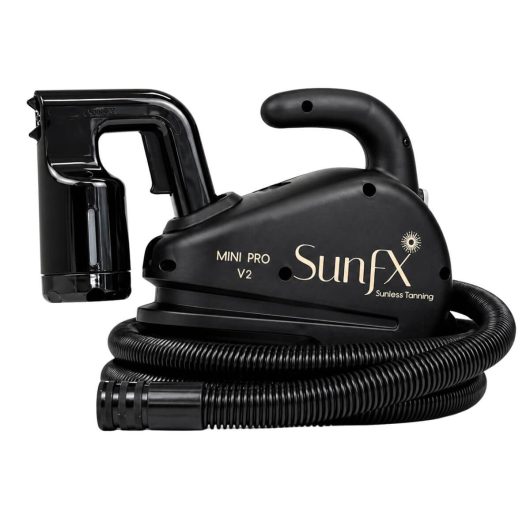 sunfx pro mini v2 spray tanning equipment, profesisonal and at home mobile spray tan artist