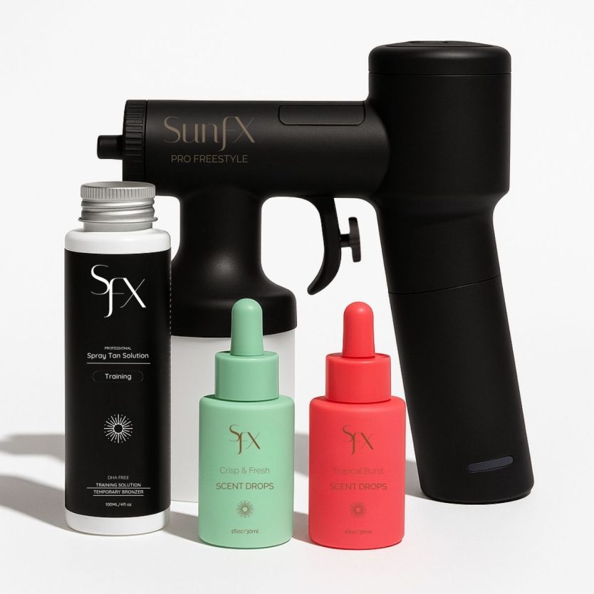 Pro Freestyle Cordless Spray Tan Machine – Holiday Bundle with Free Gifts