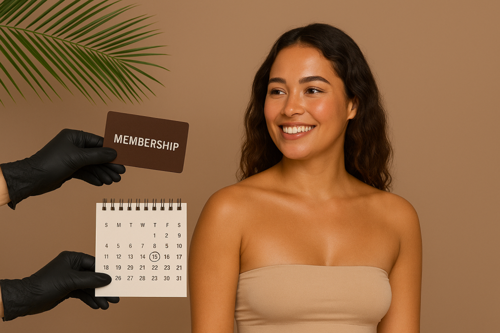 spray tan memberdhip ideas