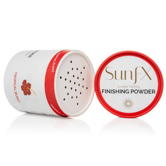 Finishing powder, perfect for spray tanning and self tanning dry to touch finish