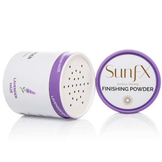 Finishing powder, perfect for spray tanning and self tanning dry to touch finish