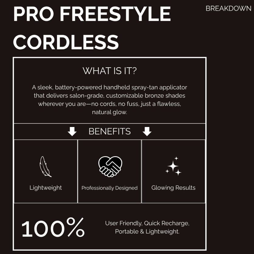 cordless spray tan machine bundle with professional solution and scent drops