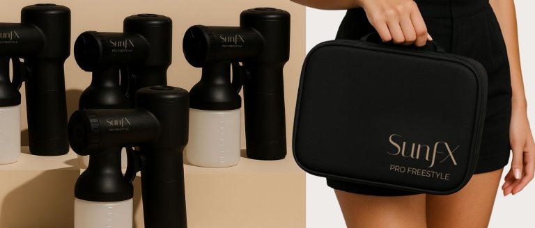 Cordless spray tan machine for at home and professional use