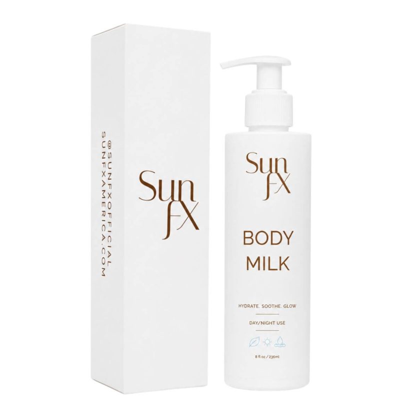 SunFX Body Milk - best milky hydrating lotion for longevity of a spray tan and self tan