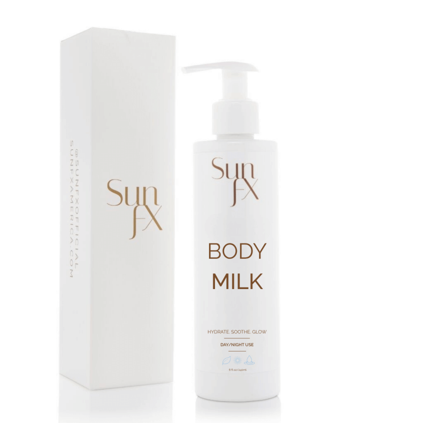 Luxurious Body Milk Lotion. Nice smooth skin loving lotion for all skin types. Perfect lotion and best lotino for fake tanning and self tanning spray tanning health