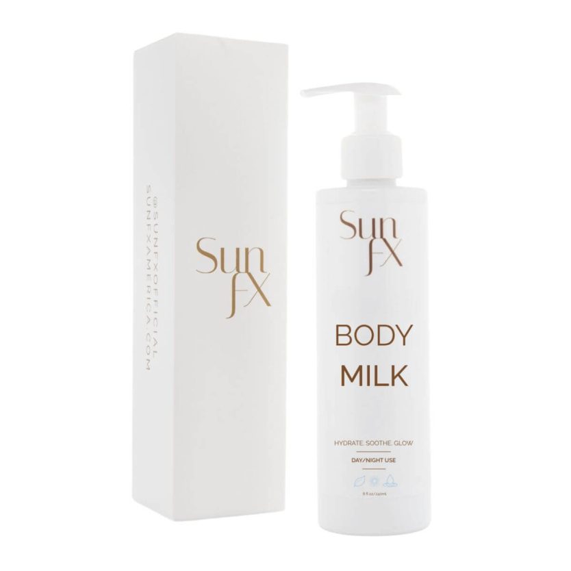 Tanning safe body lotion, sunfx body milk