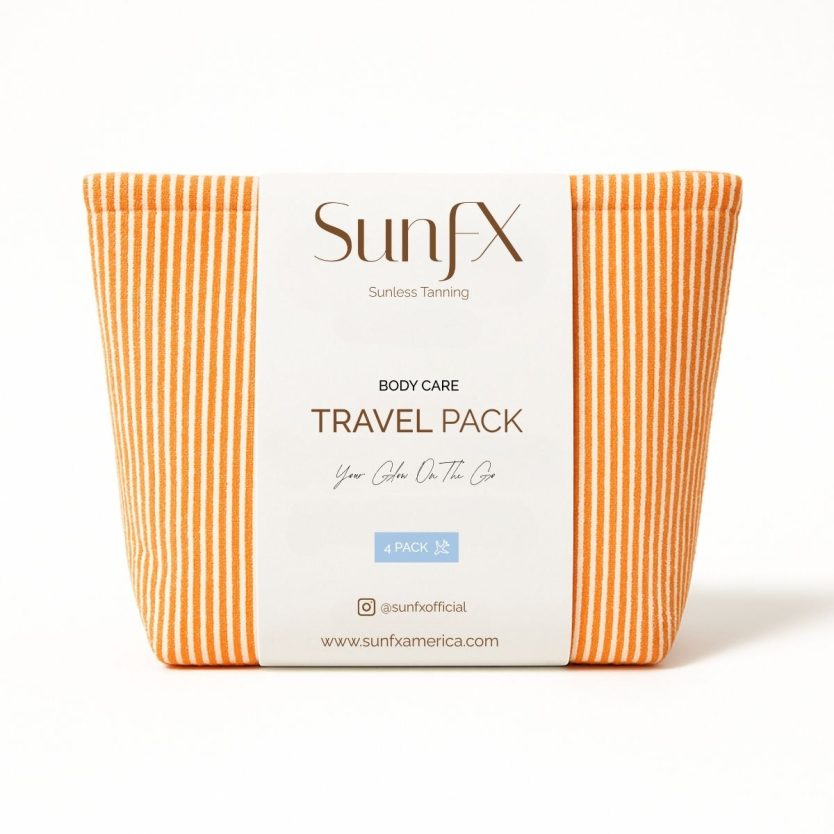 Travel pack self care body products for traveling and a cute gift