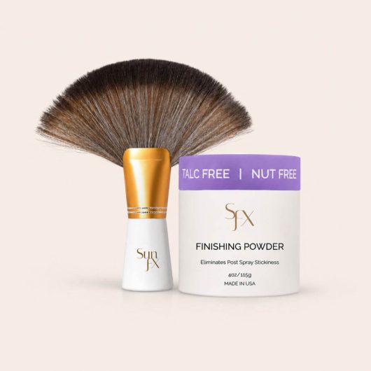 SunFX Finishing Tanning Powder - best self tanning and spray tan tanning powder for finishing and making a tan perfect dry and ready to glow and go