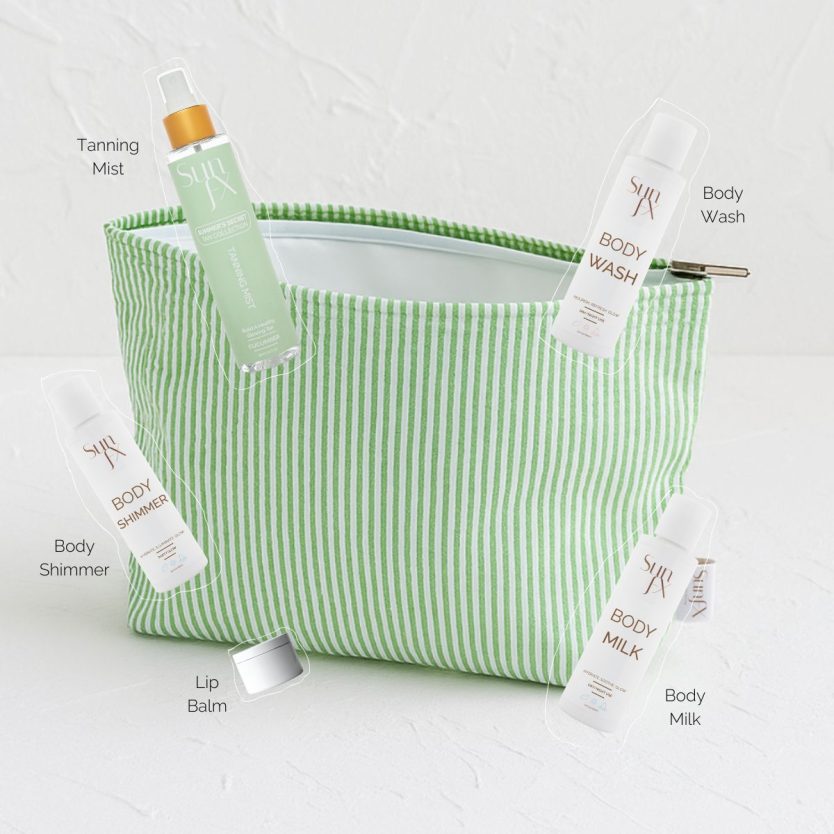 Holiday Gift seft tanning body care pack bundle set. perfect gift for chrsitmas holidays for friends, mum, mom, sister, girlfriend, aunt. Perfect affordable holiday bundle set.