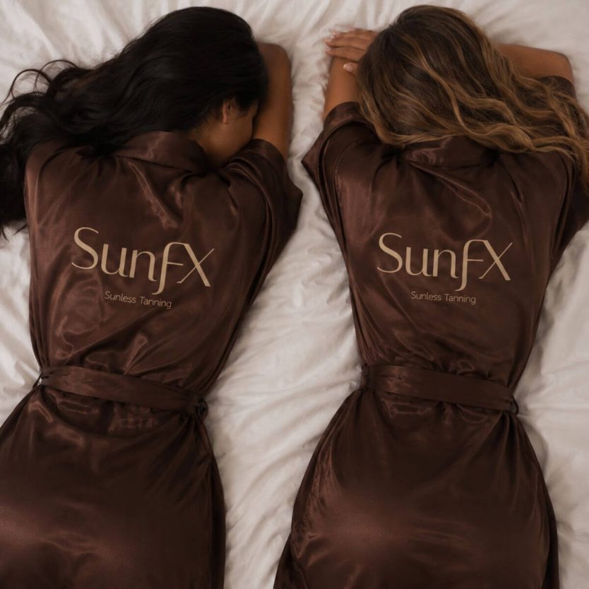 SunFX Silk Robe for spray tanning and self tnaning aftercare and beforecare